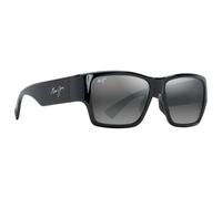 Maui Jim - Ka'olu Noir Brillant Neutral Grey Minéral Superthin - Lunettes de soleil