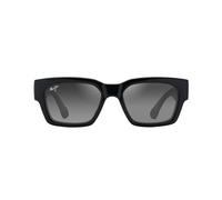 Maui Jim MJ0642S Sunglasses, Shiny Black w/Trans Light Grey, 53-18-145 Unisex