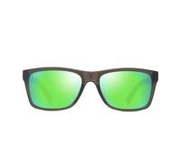 Maui Jim – Lunettes de soleil Kowelo polarisées Shiny Trans Dark Grey MauiGreen MauiPure