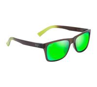 Maui Jim – Lunettes de soleil Kowelo polarisées Shiny Trans Dark Grey MauiGreen MauiPure