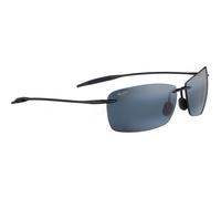 Maui Jim Homme Sunglass 423 Lighthouse - Couleur du Monture: Noir brillant, Couleur de Lentille: Effet miroir Gris Polar