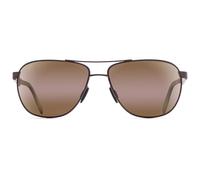 Maui Jim – Lunettes de soleil Castles – Chocolat mat, Verres Bronze HCL Minéral Superthin