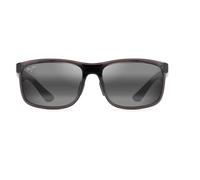 Maui Jim Lunettes de soleil Huelo — Monture gris translucide, verres Gris Neutre MauiPure polarisés