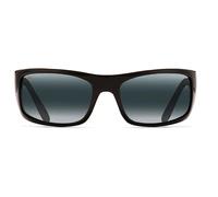 Maui Jim Lunettes de soleil polarisées Peahi Noir brillant Gris neutre minéral CAT3