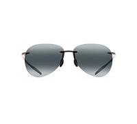 Maui Jim Lunettes de Soleil Sugar Beach 421-02 Gloss Black Grey Polarized