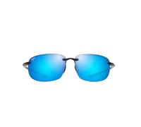 Maui Jim - Ho'okipa Xlarge Gris Translucide Blue Hawaii MauiPure - Lunettes de soleil