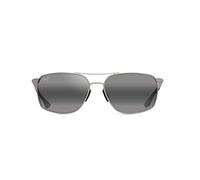 MAUI JIM lunettes, modèle Puu Kukui, couleur argent, verre 58 mm, branches 137 mm
