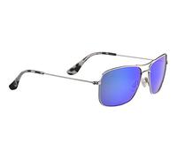 Maui Jim MJ0246S Sunglasses, Silver, 59-16-135 Unisex