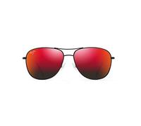 Maui Jim Hawaii Lava Cliff House Gafas, Gloss Black, 58-15-135 Unisex Adulto