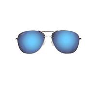 Maui Jim MJ0247S Sunglasses, Silver, 58-15-135 Unisex
