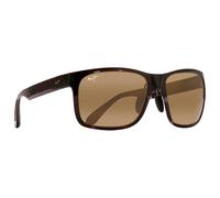 Maui Jim Unisex Maui Jim MJ0432S 002 Lunettes de soleil Injecté La Havane Bronze Carré