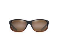 Maui Jim – Lunettes de soleil Kaiwi Channel – Rayures brun foncé, Bronze HCL minéral, 63 mm