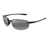 Maui Jim Lunettes de soleil Hookipa MJ407 Noir brillant, verres gris neutre polarisés 64 mm