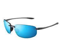 Maui Jim Unisex Maui Jim MJ0407S 004 Lunettes de soleil Injecté Gris Bleu Carré