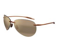 Maui Jim Unisex Maui Jim MJ0421S 002 Lunettes de soleil Injecté Marron Bronze Pilote