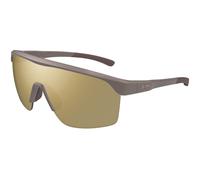 Maui Jim Unisex Maui Jim MJ0595S 002 Lunettes de soleil Bio-injecté Marron Géométrique