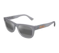 Maui Jim Unisex Maui Jim MJ0687S 002 Lunettes de soleil Bio-injecté Gris Gris Carré