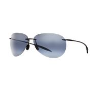 Maui Jim Unisex Sunglass 421 Sugar Beach - Couleur du Monture: Noir brillant, Couleur de Lentille: Effet miroir Gris Polar