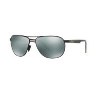 Maui Jim Unisex Sunglass 728 Castles - Couleur du Monture: Noir mat, Couleur de Lentille: Gunmetal Mirror Polarized