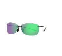 Maui Jim Unisex Sunglass Akau - Couleur du Monture: Noir mat, Couleur de Lentille: MAUI GreenU+00AD Polarized