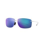 Maui Jim Unisex Sunglass B443-05CM - Couleur du Monture: Crystal Matte, Couleur de Lentille: Blue Hawaii
