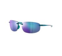 Maui Jim Unisex Sunglass Hookipa - Couleur du Monture: Bleu brillant, Couleur de Lentille: Bleu effet miroir Polarisé