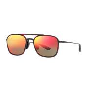 Maui Jim Unisex Sunglass Keokea - Couleur du Monture: Écaille de tortue Rouge, Couleur de Lentille: Hawaii Lava U+2122 Mirror Polarized