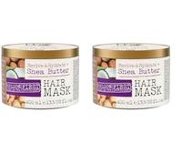 Maui Moisture | Masque capillaire Revive & Hydrate + Shea Butter (pot de 400 ml) - Soin cheveux revitalisant au beurre de karité - Masque végan pour cheveux secs et abîmés (Lot de 2)