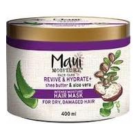 Maui Moisture Masque Cheveux Revive & Hydrate + Beurre de Karité, 400 ml | Soin en profondeur pour cheveux secs et abîmés, Formulé avec de l'aloe vera, Redonne à vos cheveux une apparence saine