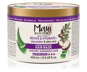 Maui Moisture Revive & Hydrate + Shea Butter & Aloe Vera masque hydratant nourrissant pour cheveux 400 ml