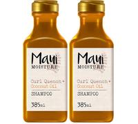 Maui Moisture - Shampooing Curl Quench + Coconut Oil (bouteille de 385 ml) - Shampoing hydratant à l'huile de noix de coco - Shampoing végan pour cheveux épais et bouclés (Lot de 2)