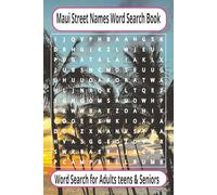 Maui Street Names Word Search Book: Discover the Roads of Paradise-A Relaxing Hawaiian Word Search Adventure Easy-to-Read Word Puzzles Featuring Real ... from Maui inside this 6x9, 120 page book.