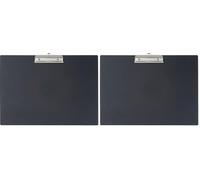 MAUL 2336790 bloc-notes Noir A3 Carton, Plastique - Blocs-notes (Noir, A3, Carton, Plastique, 450 mm, 330 mm, 14 mm) (Lot de 2)