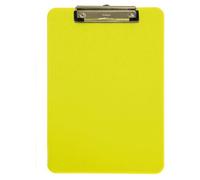 MAUL Porte-bloc MAULneon A4 en plastique à suspendre, pince moderne – Jaune