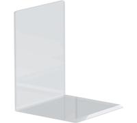 MAUL Serre Livre en Acrylique (2 pièces) 10x10x13 cm | Organisateur, cale Livre pour l'etagere, Le Bureau et la Maison | Presse Livre élégant, protège Les Meubles | Transparent