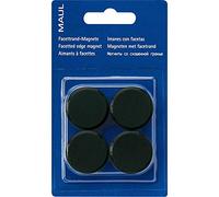 MAUL 6177290 Pack de 4 Aimants MAULpro Résistance 0, 6 kg Forme Ronde 30 mm Noir