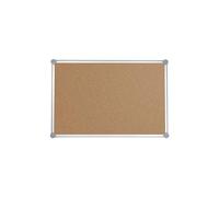 MAUL 6293584 Fixed Bulletin Board Aluminium, Liège Marron, Gris Tableau d'Affichage pour Annonces