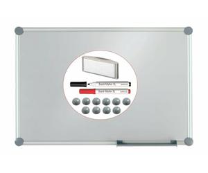 MAUL 63124-84 Weißwandtafel 2000, Kit Complet Argent, 1200 x 900 mm