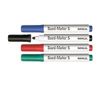 Maul 6382599 Lot de 4 Marqueur pour tableau blanc Assortis