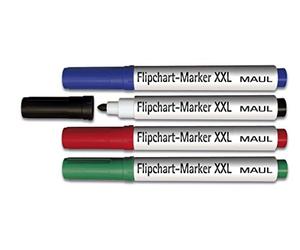 Maul 6383999 Lot de 4 Feutre Marqueur permanent Assortis