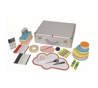 MAUL Mallette d'Animation MAULpro Confident 50 x 43 x 17 cm, Mallette d'Animation en Aluminium Robuste, Mallette avec 2, 782 Pièces, Incl, Cartes d'Animation, Ciseaux, Marqueurs, Épingles, Argenté