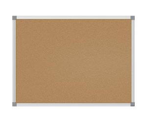 MAUL 6442684 Fixe en Liège Tableau d'Affichage en Aluminium, Marron, Gris Affichage et Accessoires