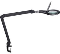 MAUL 8263390 MAULmakro Lampe loupe noire 8 W avec pince de table
