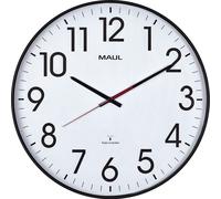 MAUL 90548 Horloge murale radio MAULclimb noire 47,0 cm plastique