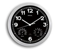 MAUL Horloge murale Drive – Radio-pilotée – Noir/gris