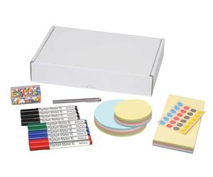 MAUL Accessoires d'Animation MAULselect, Accessoires pour Mallettes d'Animation, Set de 1, 051 Pièces, Cartes d'Animation, Ciseaux, Marqueurs, Épingles et Stylos à Bille Inclus, Blanc