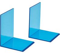 Maul Acrylic Bookends, Set of 2 (10 x 10 x 13 cm, Blue) Blue 10 x 10 x 13 cm Sin