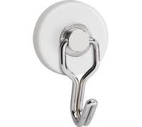 MAUL Aimant rond Ø 35 x H 53 mm avec crochets blanc et argent - 2 pièces