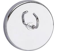 Maul Aimant (Ø x H) 52 mm x 31 mm rond, avec crochets argent 1 pc(s) 6155596