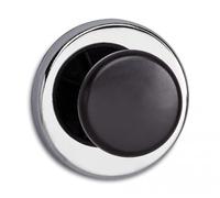 MAUL Aimant Néodyme Rond, Lot de 10 Aimants Ronds Très Puissants à Usage Multiple, Aimants au design Moderne et Élégant, 8 x 3 mm, Charge Jusqu'à 1, 5 kg, Argent